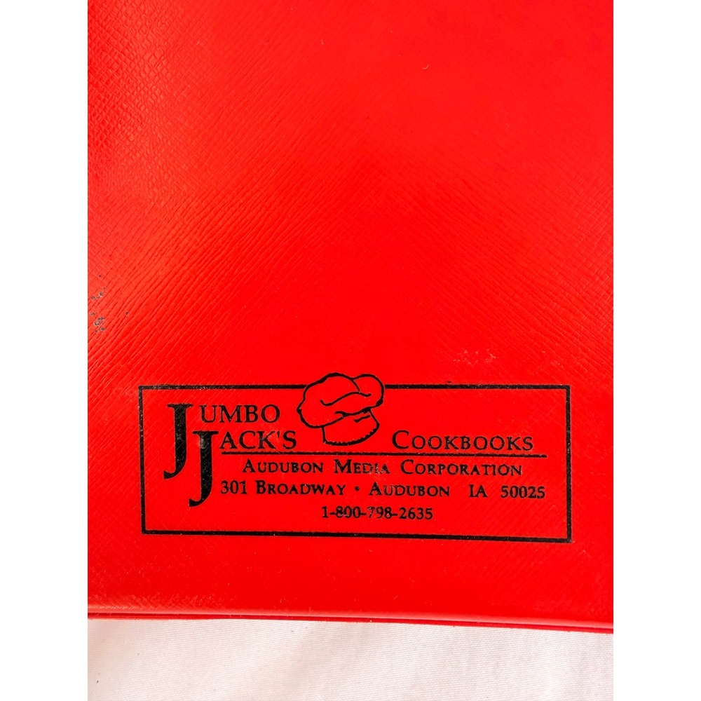 Vintage 1997 WHS Booster Club Cookbook Williamsburg Iowa Red Binder Jumbo Jack's - Picture 3 of 16